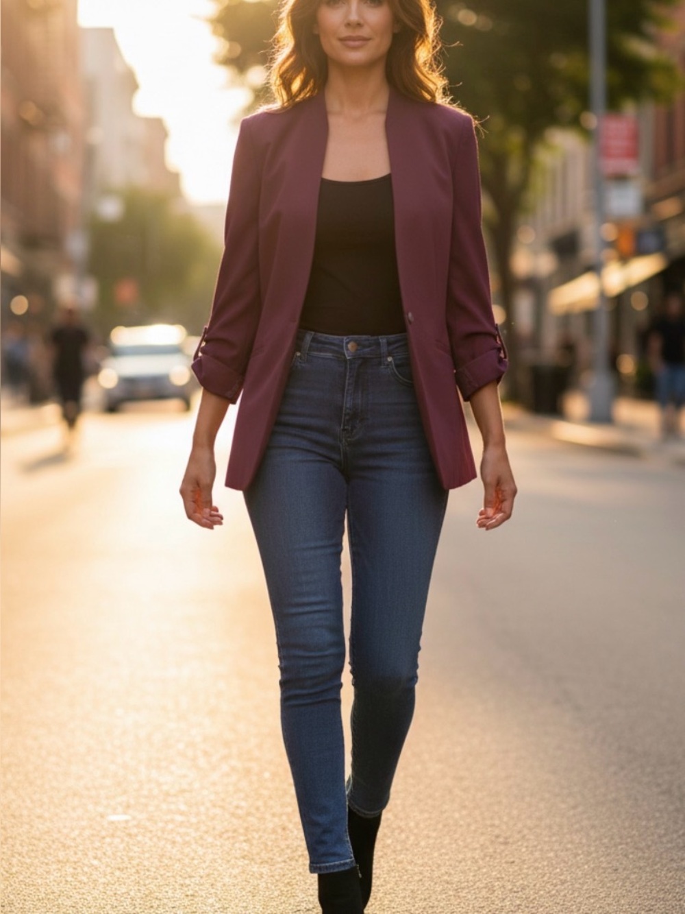 Calvin Clein sexy purple blazer